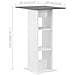 Tavolo Da Bar Bianco E Grigio Antracite 60x60x110 Cm - Foto miniatura 6