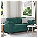 Divano Loveseat Verde Scuro 140 cm in Tessuto - Foto miniatura 2