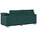 Divano Loveseat Verde Scuro 140 cm in Tessuto - Foto miniatura 6