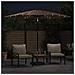 Ombrellone Giardino LED e Palo in Acciaio Marrone 268x268x226cm - Foto miniatura 3