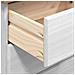 Scrivania 'ASKIM'con cassetti Bianca 95x40x75 cm in legno massello di pino - Foto miniatura 8