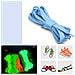 Lacci Piatti Fluorescenti Blu Da 120 Cm Per 6-7 Paia Di Fori - Poliestere Blue - Foto miniatura 2