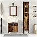 Set di mobili per il bagno con lo scaffale 3 pcs Legno vecchio - Foto miniatura 4