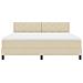 Letto a molle con materasso Crema 180 x 200 cm Tessuto - Foto miniatura 8