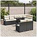 Set Divano da Giardino con archiviazione 9 pcs Nero Poly Rattan - Foto miniatura 3