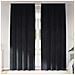Tende con tende 2 pcs Nero 140 x 225 cm Velluto - Foto miniatura 2