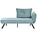 Chaise Longue Versione Destra Rocamadour Tessuto Azzurro - Foto miniatura 2