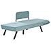 Chaise Longue Versione Destra Rocamadour Tessuto Azzurro - Foto miniatura 5