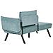 Chaise Longue Versione Destra Rocamadour Tessuto Azzurro - Foto miniatura 6