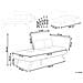 Chaise Longue Versione Destra Rocamadour Tessuto Azzurro - Foto miniatura 7