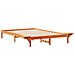 Letto con Tavolini Laterali Marrone cerato 140 x 210 cm - Foto miniatura 7