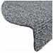 Tappetini per scale autoadesivi 30 pz 65x21x4 cm Grigio chiaro Semicircolari Grandi - Foto miniatura 6