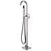 Rubinetto per vasca da bagno indipendente, Blackswan, tipo M20, modello nichel opaco, misura 110 cm - Foto miniatura 1