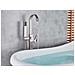 Rubinetto per vasca da bagno indipendente, Blackswan, tipo M20, modello nichel opaco, misura 110 cm - Foto miniatura 4