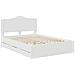 Struttura del letto Bianco 150 x 200 cm Legno Ingegnerizzato - Foto miniatura 4