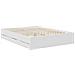 Struttura del letto Bianco 150 x 200 cm Legno Ingegnerizzato - Foto miniatura 6