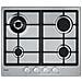 EZPG604GXH Acciaio inox Da incasso 60 cm Gas 4 Fornello (i) - Foto miniatura 1