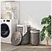 Cesto per la biancheria con coperchio 2 pcs Grigio Kubu - Foto miniatura 2