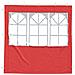 Parete per tenda da festa 2 pcs 200 x 195 cm Rosso PE e Acciaio - Foto miniatura 3