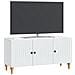 Mobile TV Bianco 99 x 34,5 x 50 cm Legno ingegnerizzato - Foto miniatura 3