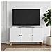 Mobile TV Bianco 99 x 34,5 x 50 cm Legno ingegnerizzato - Foto miniatura 4