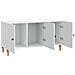 Mobile TV Bianco 99 x 34,5 x 50 cm Legno ingegnerizzato - Foto miniatura 5