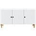 Mobile TV Bianco 99 x 34,5 x 50 cm Legno ingegnerizzato - Foto miniatura 6