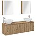 Set di Armadi da Bagno 5 pcs Rovere Artigianale - Foto miniatura 1