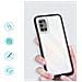 Custodia 3in1 Trasparente Per Samsung Galaxy A03s (166) Con Cornice, Cover In Gel, Nera - Foto miniatura 2