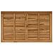 Piano del tavolo Rettangolare Legno di teak solido Naturale - Foto miniatura 5