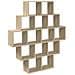 Scaffale da parete Rovere Sonoma 120 x 20 x 136 cm - Foto miniatura 1
