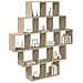 Scaffale da parete Rovere Sonoma 120 x 20 x 136 cm - Foto miniatura 3