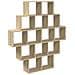 Scaffale da parete Rovere Sonoma 120 x 20 x 136 cm - Foto miniatura 6