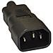 IADAP PW-C14MC5F - Adattatore da IEC C14 Maschio a C5 Femmina Nero - Foto miniatura 2