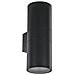 Lampada Da Parete Gun Ap2 Big Nero Max 2 X 60w E27 - 240v - Foto miniatura 2