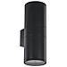 Lampada Da Parete Gun Ap2 Big Nero Max 2 X 60w E27 - 240v - Foto miniatura 4