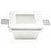 Portafaretto Incasso A Scomparsa In Gesso Fornito Di Vetro Smerigliato Per Led Gu10 Vt-801rd / sq - Sku 3691 Quadrato - Foto miniatura 1