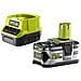 Battery Pack Ryobi 18v 5.0ah Oneplus Lithiumplus - 1 Caricabatterie Rapido 2.0ah Rc18120-150 - Foto miniatura 4