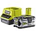 Battery Pack Ryobi 18v 5.0ah Oneplus Lithiumplus - 1 Caricabatterie Rapido 2.0ah Rc18120-150 - Foto miniatura 2