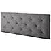 Testiera Di Letto Di Tessuto Milano 150x60, Grigio, 8 Cm Di Profondità - Foto miniatura 1