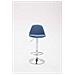 2X Sgabelli Design Kiel in Tessuto - Coppia Sgabelli Cucina Tulip Girevoli Regolabili 60-82cm I Sgabello Bar Imbottito (2 Pezzi) Blu - Foto miniatura 2