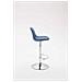 2X Sgabelli Design Kiel in Tessuto - Coppia Sgabelli Cucina Tulip Girevoli Regolabili 60-82cm I Sgabello Bar Imbottito (2 Pezzi) Blu - Foto miniatura 3