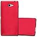 Custodia Compatibile Con Sony Xperia M2 / M2 Aqua In Rosso Metallico - Coperchio Protettivo In Silicone Tpu Flessibile - Foto miniatura 1