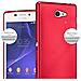 Custodia Compatibile Con Sony Xperia M2 / M2 Aqua In Rosso Metallico - Coperchio Protettivo In Silicone Tpu Flessibile - Foto miniatura 3