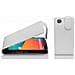 Custodia Compatibile Con Lg Nexus 5 In Magnesio Bianco - Coperchio Protettivo In Design Flip Realizzato In Similpelle Testurizzata - Foto miniatura 4