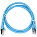LAN Patchcord Kat. 6A S /FTP 1m Coppia intrecciata in rame, 10Gbps - Foto miniatura 1
