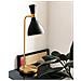 Lampada Da Tavolo A 1 Luce, Midnight Black, Midnight Black, Ottone Brunito, E27 - Foto miniatura 6