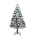 Albero di Natale Artificiale con Neve Fioccata Verde 210 cm PVC - Foto miniatura 3