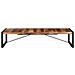Tavolino 180x90x40 Cm In Legno Massello Con Finitura Sheesham - Foto miniatura 3