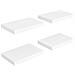 Scaffali A Parete 4 Pz Bianco 40x23x3,8 Cm In Mdf - Foto miniatura 2